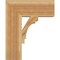 Ekena Millwork Merced Block Rough Sawn Bracket, Western Red Cedar, 6"W x 18"D x 22"H BKT06X18X22MRC05RWR - alternate 3